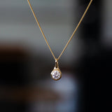 Extra Large Diamond Drip Pendant in Yellow Gold