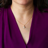 Extra Large Diamond Drip Pendant in Yellow Gold