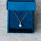 Extra Large Diamond Drip Pendant in Yellow Gold