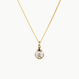 Extra Large Diamond Drip Pendant in Yellow Gold