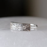 Nova Silver and Diamond Ring