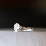 Lucia Small Silver and Diamond Ring