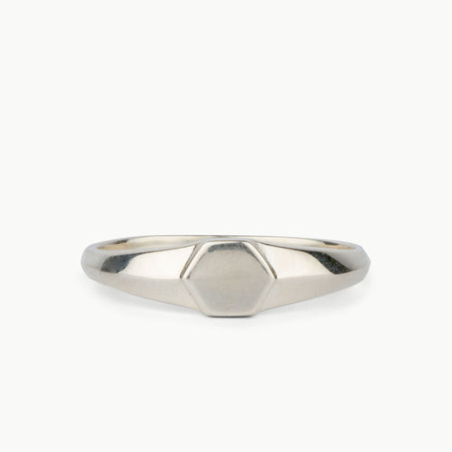 Astra Silver Signet Ring