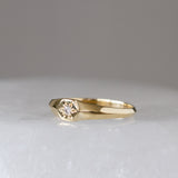 Gold & Diamond Star Astra Signet Ring