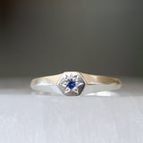 Astra Star Signet Ring - September - Sapphire