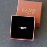Astra Star Signet Ring - September - Sapphire