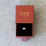 Silver Astra Star Signet Ring with Diamond