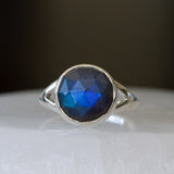 Labradorite Silver Cleo Ring in Sterling Silver #12