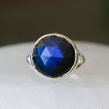 Labradorite Silver Cleo Ring in Sterling Silver #13