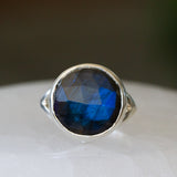 Labradorite Silver Cleo Ring in Sterling Silver #14
