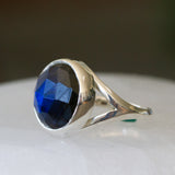 Labradorite Silver Cleo Ring in Sterling Silver #14