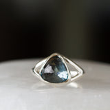 London Blue Topaz Cleo Ring in Sterling Silver #4