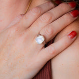 Moonstone Silver Cleo Ring in Sterling Silver #5
