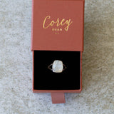 Moonstone Silver Cleo Ring in Sterling Silver #5