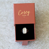 Moonstone Silver Cleo Ring in Sterling Silver #6