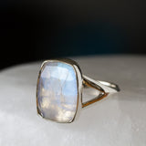 Moonstone Silver Cleo Ring in Sterling Silver #7