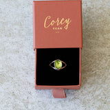 Peridot Cleo Ring in Sterling Silver