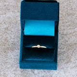 Micro Aurora Diamond Stacking Ring in Yellow Gold