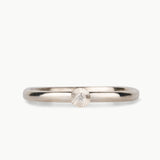 Micro Aurora Diamond Stacking Ring in Silver