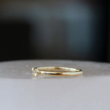 Small Aurora Diamond Stacking Ring in Yellow Gold