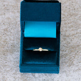 Small Aurora Diamond Stacking Ring in Yellow Gold