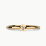 Small Aurora Diamond Stacking Ring in Yellow Gold