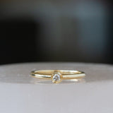 Medium Aurora Diamond Stacking Ring in Yellow Gold