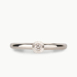 Medium Aurora Diamond Stacking Ring in Silver