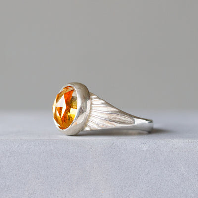 Citrine Calista Ring in Sterling Silver