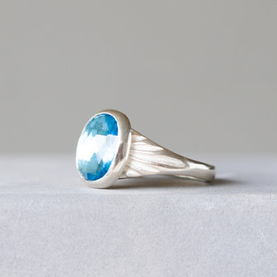 Swiss Blue Topaz Calista Ring in Sterling Silver #1