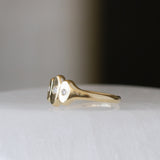 Gold Cairns Ring with Diamonds