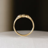 Gold Cairns Ring with Diamonds