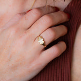 Gold Cairns Ring with Diamonds