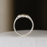 Silver Cairns Ring with Diamonds