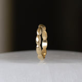Gold Pebble Eternity Band
