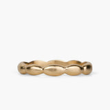 Gold Pebble Eternity Band