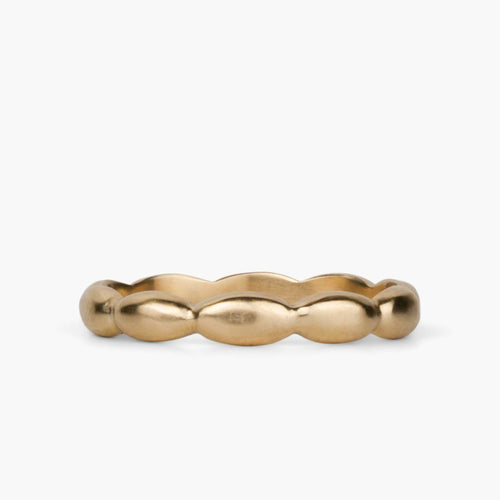 Gold Pebble Eternity Band