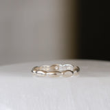 Silver Pebble Eternity Band