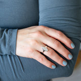 Token Oval Ring with Block Letter Engraving