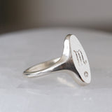 Token Oval Ring with Scorpio Engraving - Seconds
