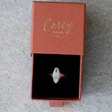 Token Oval Ring with Zodiac Engraving