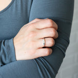 Token Sideways Oval Ring with diamond