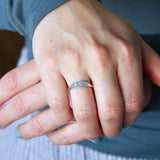 Token Sideways Oval Ring with Zodiac Engraving