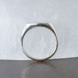 Token Sideways Oval Ring with Scorpio Engraving - Seconds