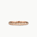 Champagne Diamond and Rose Gold Droplet Band