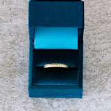 Herringbone Thin Band in Yellow Gold