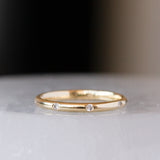 Lassen Half Round Diamond Band