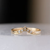 Olympic White Diamond Peaked Band