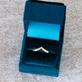 Olympic White Diamond Peaked Band