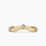 Olympic White Diamond Peaked Band